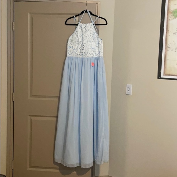 CHI CHI SYANNE DRESS (BLUE) - Picture 3 of 5